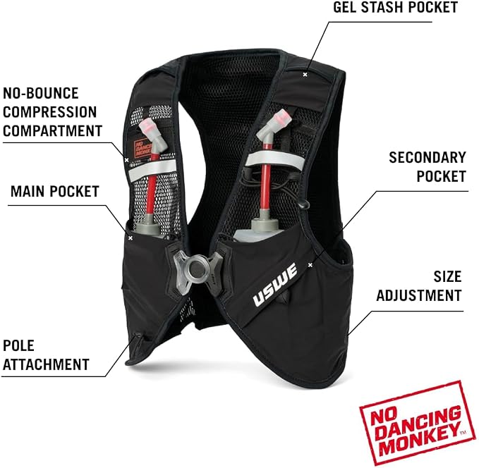 USWE Pace - Running Vest Hydration Pack - Image 3