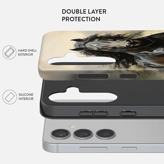Compatible for Samsung Galaxy A26 5G Case, Dual Layer Heavy Duty 2 in 1 - Image 2