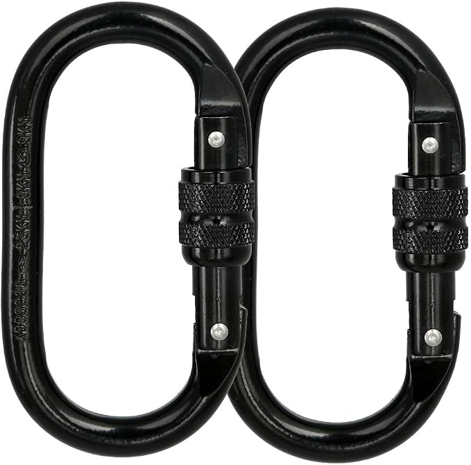 Heavy Duty Locking Climbing Carabiner Clip CE Rated 25 kN 5600 LB Rugged - Image 6