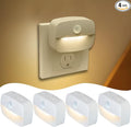 Sossi Motion Sensor Night Light Plug in 4 Pack, 10-60Lm Stepless Dimming by HOME