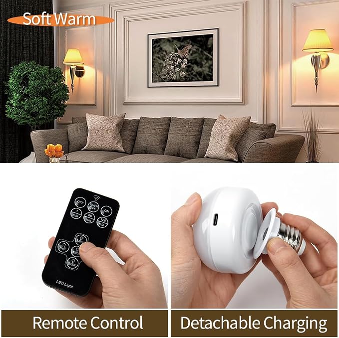 BLUEYE Night Light, BPA Free, Remote Control, 3CCT Colors, 2000mAh Battery - Image 4