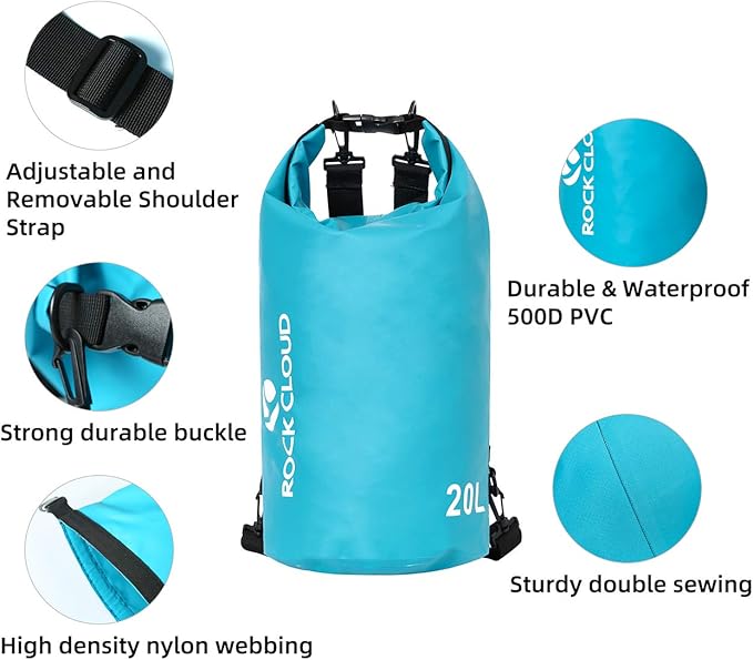 ROCK CLOUD Dry Bag Waterproof 10L Dry Sack - Image 5