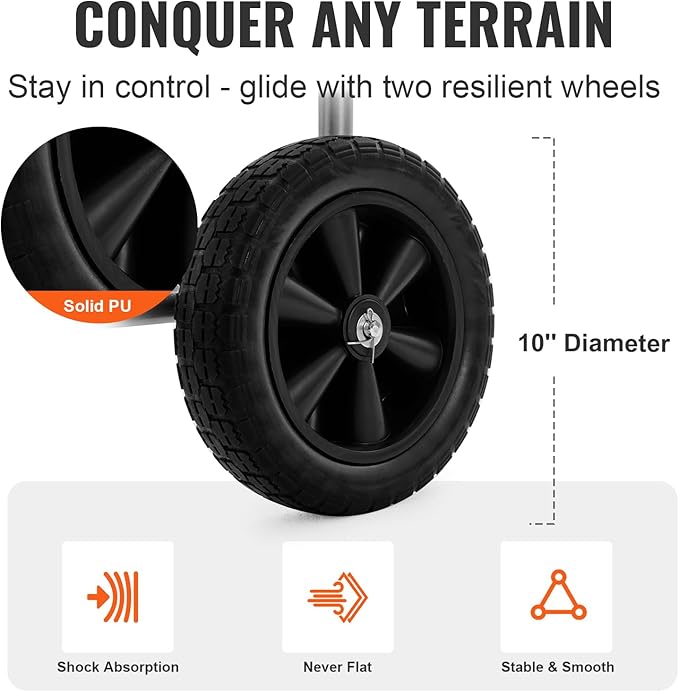 VEVOR Hose Reel Cart, Hold Up to 250 ft of 5/8’’ Hose, Garden Water Hose Carts Mobile Tools with 4 Wheels, Heavy Duty Powder-coated Steel Outdoor Planting with Storage Basket, for Garden, Yard, Lawn