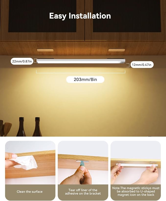 6-Pack 8-Inch Under Cabinet Lighting - Image 6