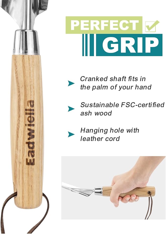 Hand Weeder Trowel Garden Weed Puller Weed Pulling Tool Hand Weeder Cutter Tool for Gardening Weeding Digging Cutting Transplanting Measuring Planting Removing Multi Use Garden Weed Picker Hand Tool