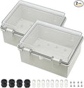 Zulkit 2pcs Junction Box ABS Plastic Dustproof Waterproof IP65 Electrical Boxes by Zulkit