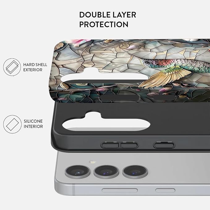 Compatible for Samsung Galaxy S25 FE 5G Case, Dual Layer Heavy Duty 2 in 1 - Image 2