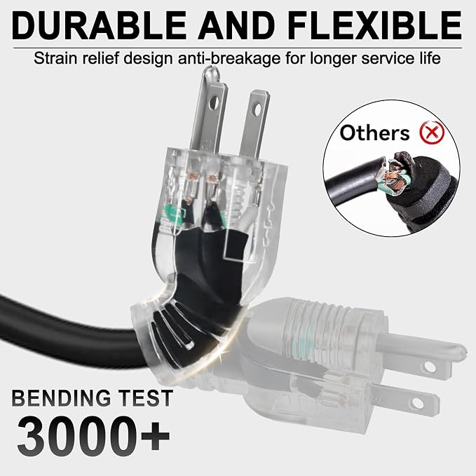 2FT 12/3 Outdoor Extension Cord - Image 4