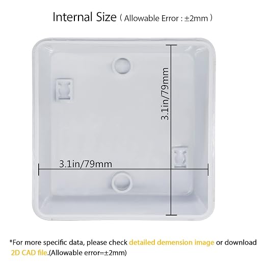 LeMotech Junction Box, Electrical Box IP55 Water Resistant Dustproof ABS - Image 3