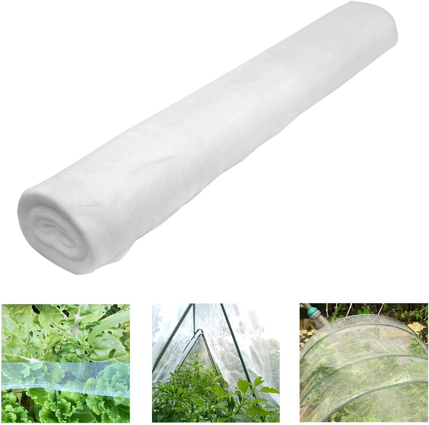 6.5Ft x 100ft Mosquito Bug Insect Bird Fine Mesh Net Barrier Hunting Blind Garden Screen Netting for Protect Your Plant Fruits Flower