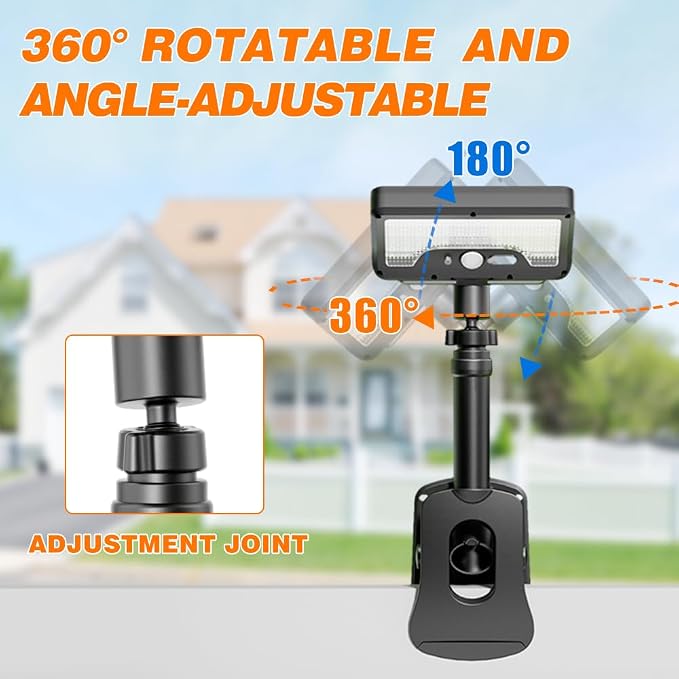 Clip On Solar Lights Outdoor | 92 LEDs 600LM Motion Sensor Lamp - Image 6