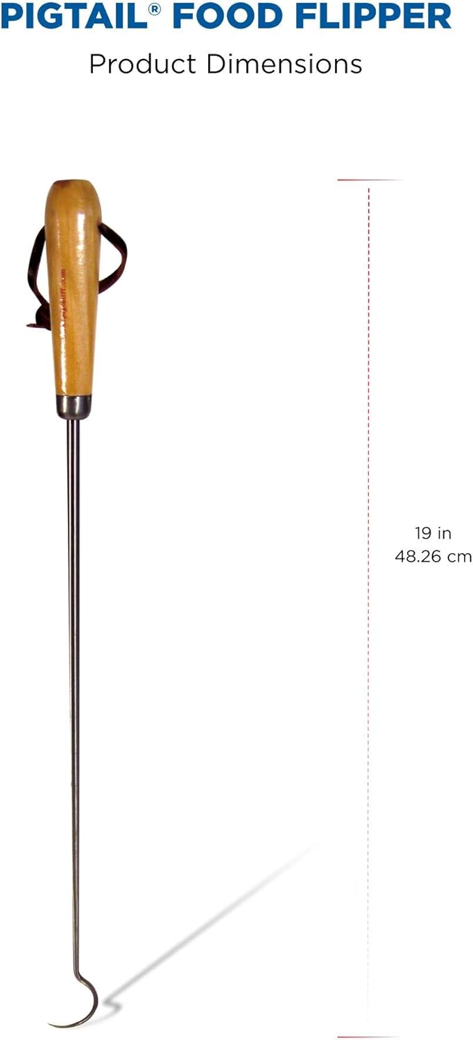 Single 19" PigTail Food Flipper