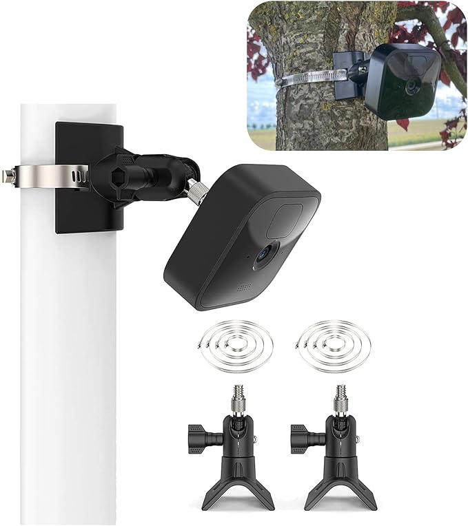 No-Drill Outdoor Pole Mount, Pole Mount Compatible by Augstci