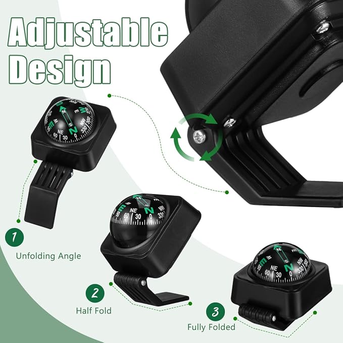 Cabilock Car Compass Dashboard Ball Portable Auto Direction Finder - Image 2