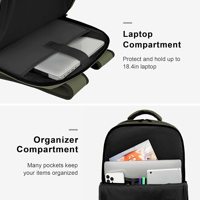 MATEIN Extra Large 45L Travel Backpack, Airline Approved Carry on Backpack - Image 4