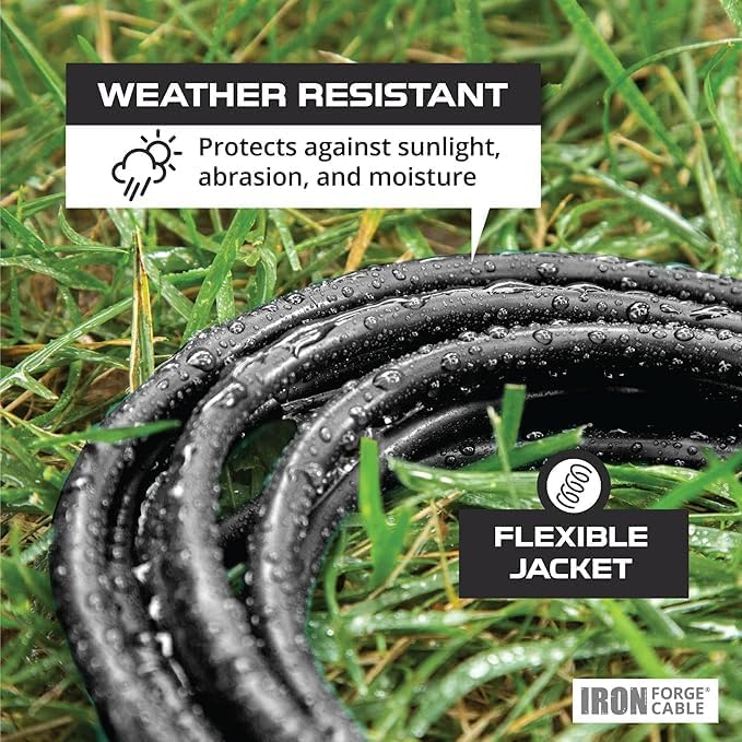 Iron Forge Cable 50 ft Lighted Outdoor Extension Cord - Image 3