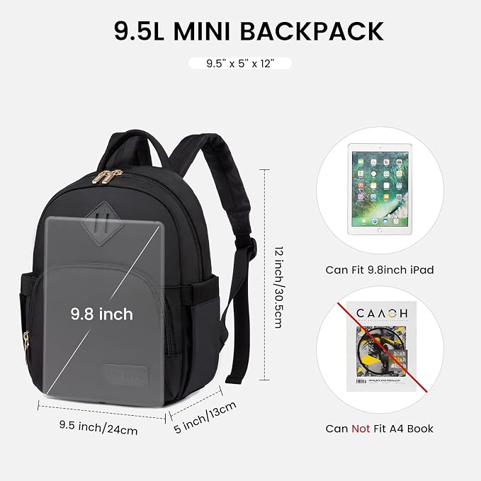 LOVEVOOK Mini Backpack for Women Light Weight Small Waterproof Backpack Purses - Image 3