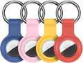 Compatible with AirTag Holder Case Keychain 4 Pack, by HATALKIN