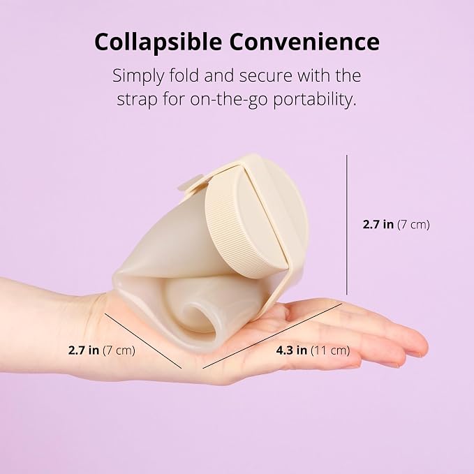 BLUE GINKGO Collapsible Water Bottle – Lightweight, Foldable Silicone Bottles - Image 3