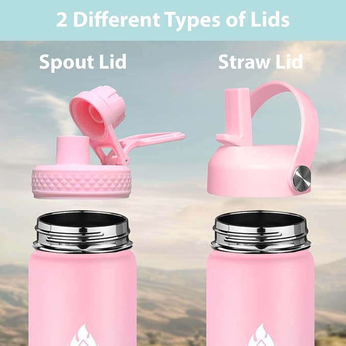 SENDESTAR Stainless Steel Water Bottle, Wide Mouth Water Bottle 32 oz - Image 2
