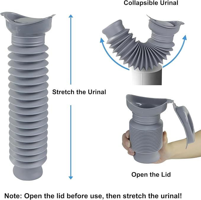Pee Bottles for Men, Portable Urinal for Men, Collapsible Urine Bottle 750ML - Image 5