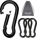 Pixel Panda 3.1&4 Inch Heavy Duty Carabiner Clips Load 1000lbs, 2&4&8Pack Large by PixelPanda