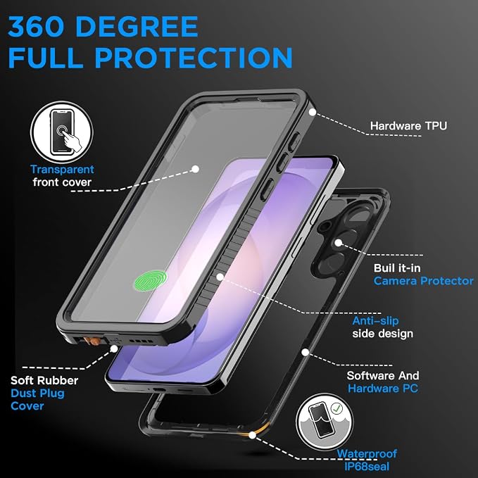 AICase for Samsung Galaxy S26 Plus Case Waterproof - Image 3