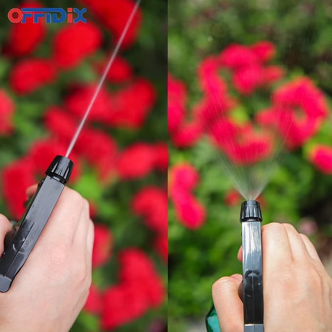 OFFIDIX Spray Bottle, Pressure Watering Can, Handheld Spray Bottles, Outdoor Indoor Plant Mister, 0.4L/13.5oz Glass Water Spray Bottle for Garden, Plants, Cleaning, Hairdressing (Clear)