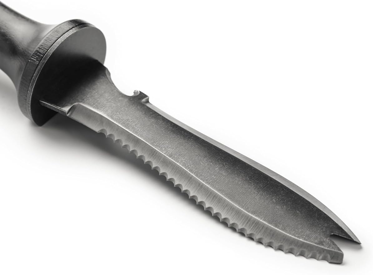 Hori Hori Garden Knife, Traditional Japanese Weeding Tool with ergonomic wooden handle. Hori garden tool with 7'inch blade with case. (Weeder blade)