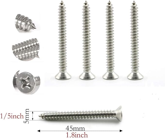 heyous 2 Set M8 Suspension Ceiling Wall Mount U Hook Anchor Hanger Stainless - Image 4