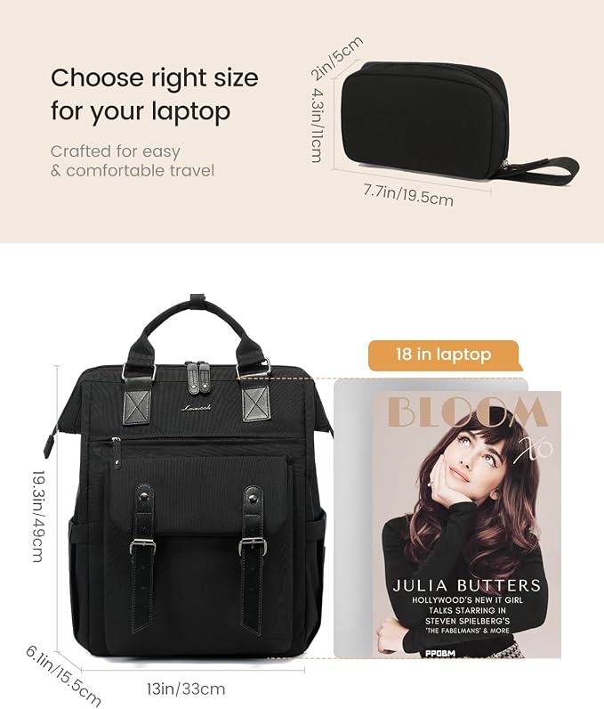 LOVEVOOK Laptop Backpack Women, Nurse Bags Teacher Work Backpack - Image 8