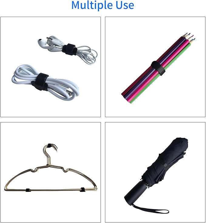 160PCS 6inches Cable Ties Reusable Multi-Colour Cord Straps Multi-Purpose Wire - Image 5