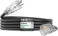 PLUGTUL Outdoor Extension Cord 10FT, 12 Gauge Extension Cord by PLUGTUL