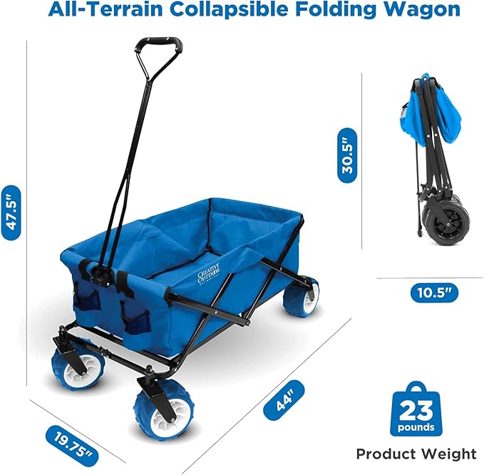 Creative Outdoor Original Folding Wagon All-Terrain Wheels