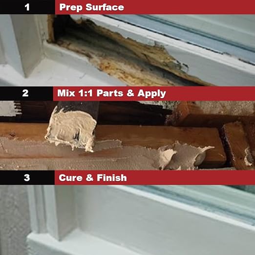 PC-Products Wood Repair Epoxy Paste and Wood Hardener Kit, PC-Woody 24 oz and - Image 7