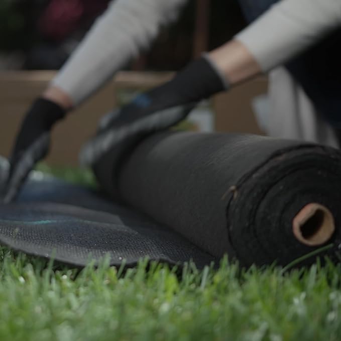ECOgardener Premium 5oz Landscape Fabric, 3ft x 100ft Pro Garden Weed Barrier - Durable & Heavy Duty Weed Block Gardening Mat, Easy Setup & Superior Weed Control, Eco-Friendly & Convenient Design