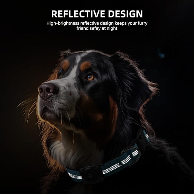 Upgraded AirTag Dog Collar, IP68 Waterproof Air Tag Dog Collar Holder, - Image 4
