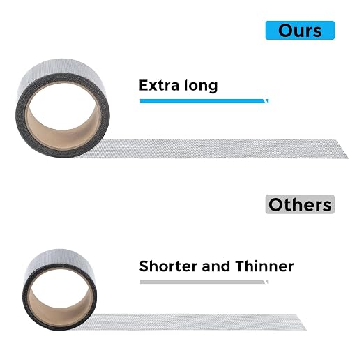 Secopad Grey Window Screen Repair Tape, 2IN X 30FT Screen Repair Kit - Image 6