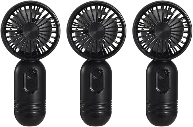 Mini Portable Fan 3 Pack, Cute Handheld Battery Operated Lightweight Small by JODNO