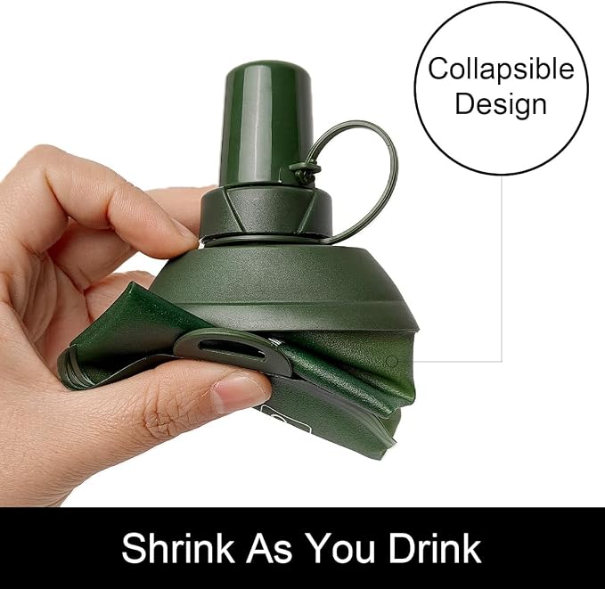 WILDREEDS 250ml Soft Flask, TPU Collapsible Soft Water Bottle - Image 3
