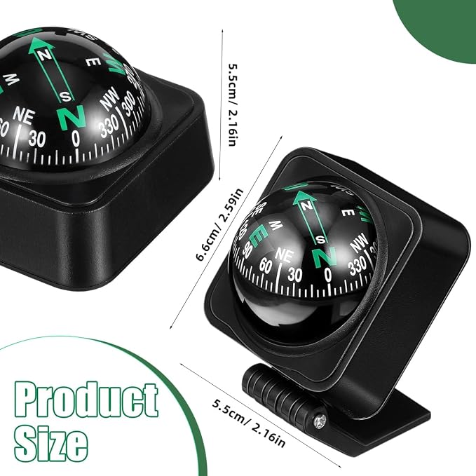 Vaguelly Adjustable Automotive Compass Ball - Image 2