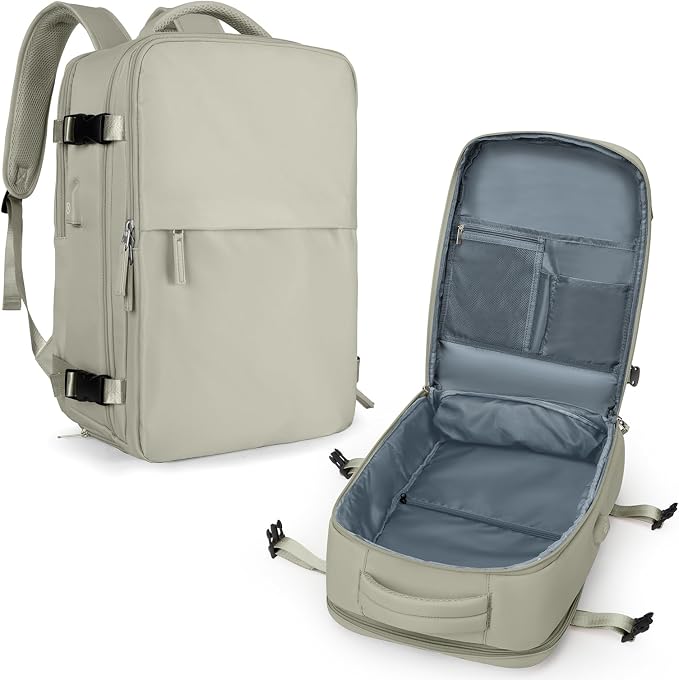 coowoz Black Travel Backpack For Women Men Airline Approved, Carry On Backpack by coowoz