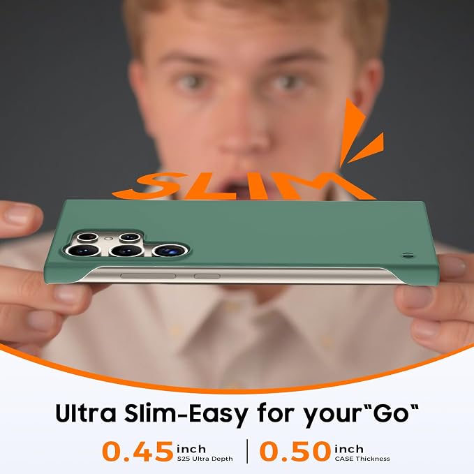 GRECAZO Slim Borderless for Samsung Galaxy S24 Ultra Phone Case 6.8" Ultra-Thin - Image 4