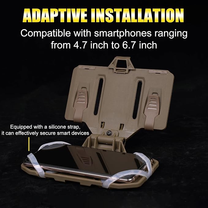 Zhongren Tactical Plate Carrier Vest Attachments Universal Phone Chest Mount - Image 6