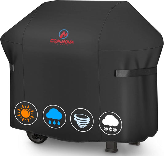Comnova Grill Cover 60 Inch - 600D Grill Cover for Weber Genesis 300 Series Gas Grill Heavy Duty & Waterproof, Outdoor BBQ Cover for Weber, Char Broil, Dyna-glo, Nexgrill (Not Fit Genesis E325)