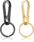 2pcs Metal Keychain Rings, Sturdy Key Chain Ring Carabiner Clip, Key Holder by ManTangSun