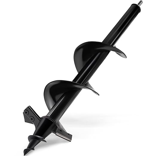SYITCUN Auger Drill Bit for Planting - 4"X16" Heavy-Duty Post Hole Auger - Auger Post Hole Digger for Fence - 3/8" Hex Drive Drill