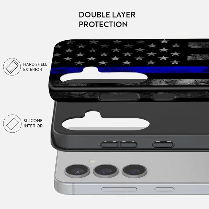 Compatible for Samsung Galaxy S25 Plus 5G Case, Dual Layer Heavy Duty 2 in 1 - Image 2