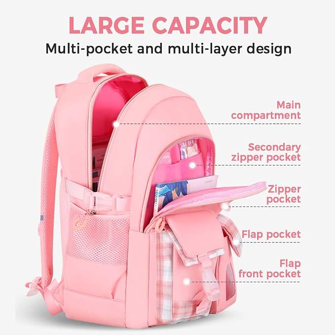 Cute Backpack for Teen Girls Kids Kawaii Bookbag Large School Back Packs - Image 3