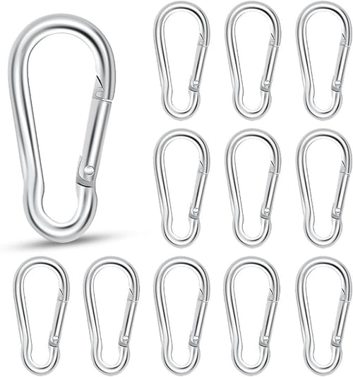 12 Pack Spring Snap Hook Heavy Duty Snap Carabiner Clip by Unknown